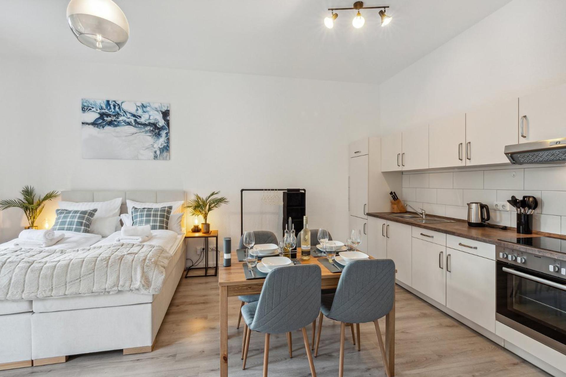 Homespace - Magdeburg - Gemuetliches Apartment Mit Balkon 외부 사진